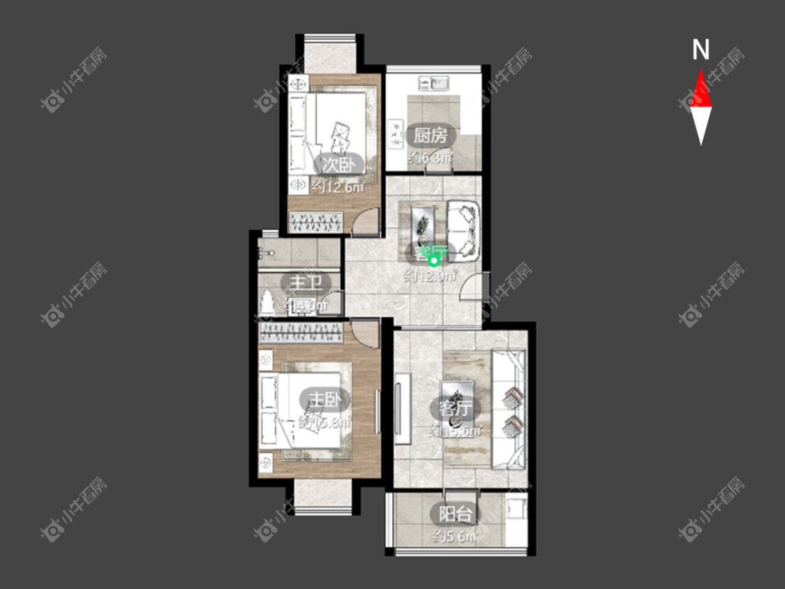 常州陈渡新苑在租房源室内图_小牛看房