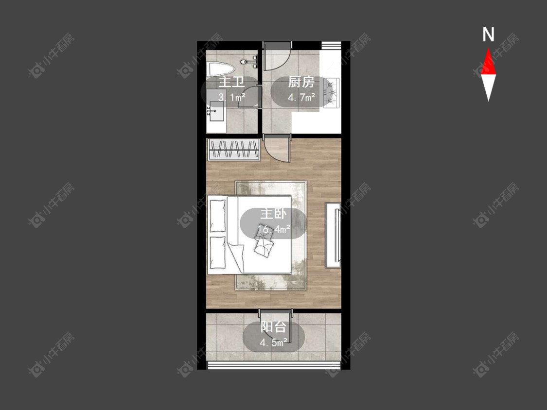 常州香江华廷苹果街区在售二手房源户型图_小牛看房