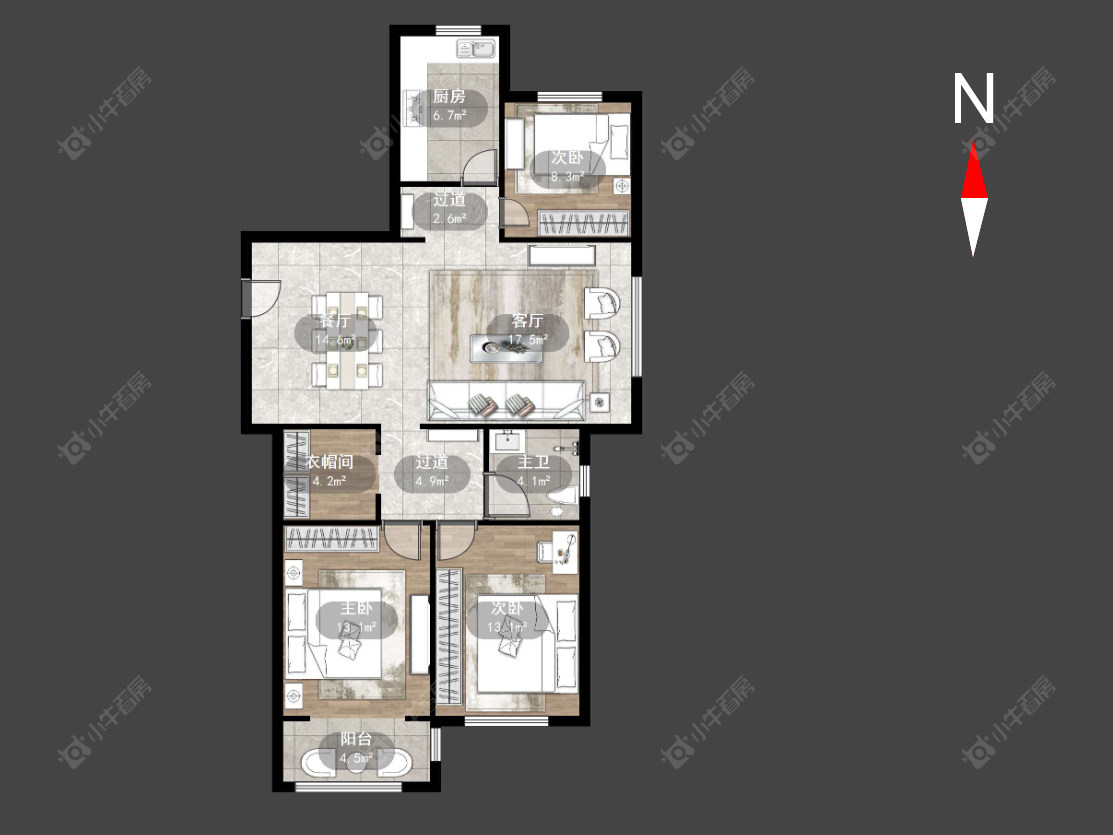 常州菱溪名居在售二手房源户型图_小牛看房