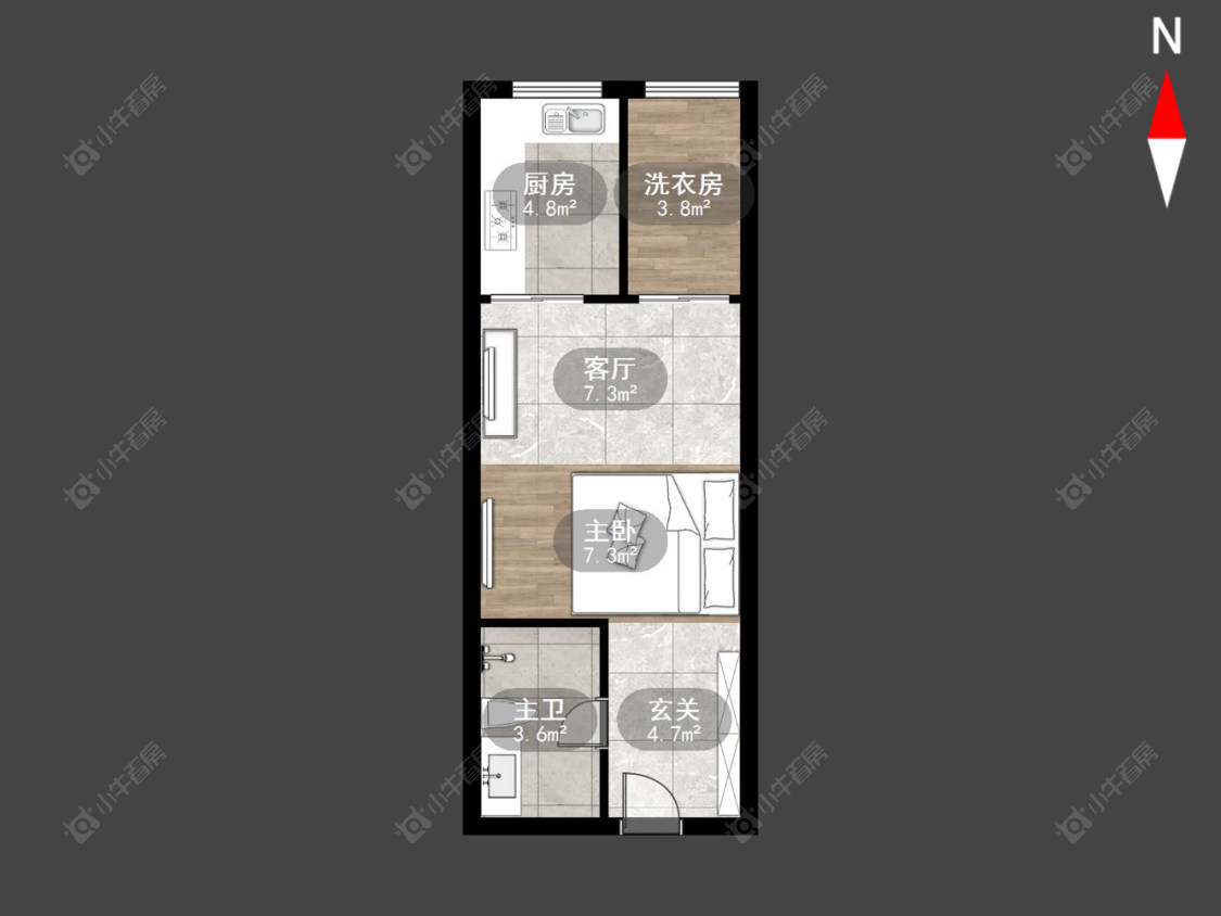 常州京城豪苑北区在售二手房源户型图_小牛看房