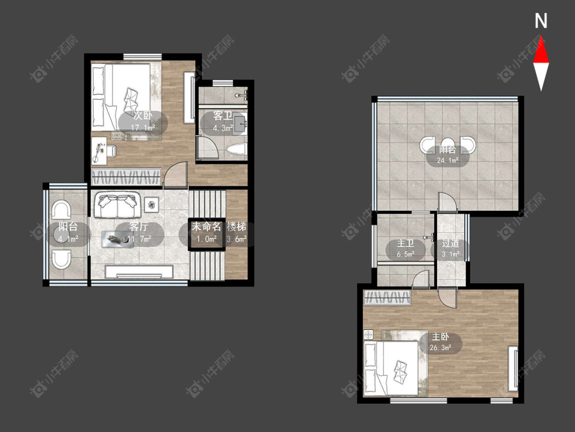 常州漫山花海（唐顿庄园）在售二手房源户型图_小牛看房
