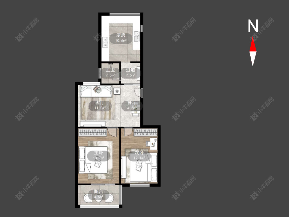 丽华三村南开小区房源户型图 常州丽华三村南开小区在售二手房源户型图_小牛看房