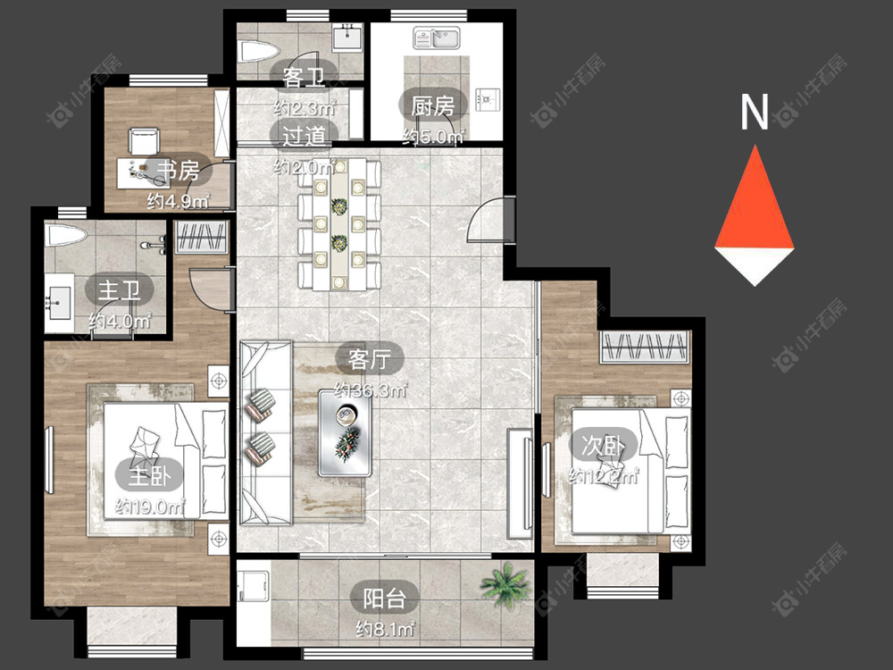 路劲雅居乐城市万象房源户型图 常州路劲雅居乐城市万象在售二手房源户型图_小牛看房