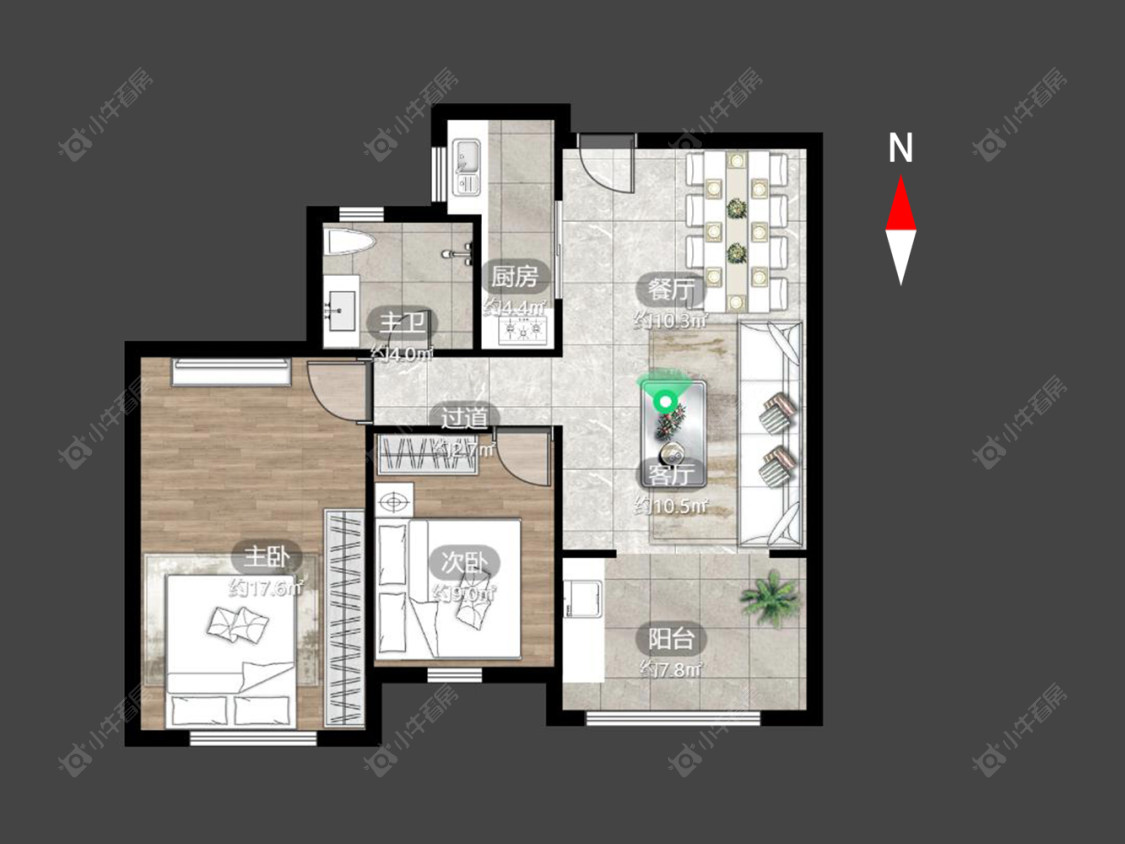 常州绿地世纪城三期在售二手房源户型图_小牛看房