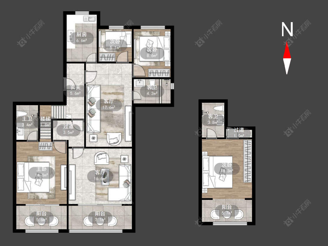常州新城璞樾和山在售二手房源户型图_小牛看房