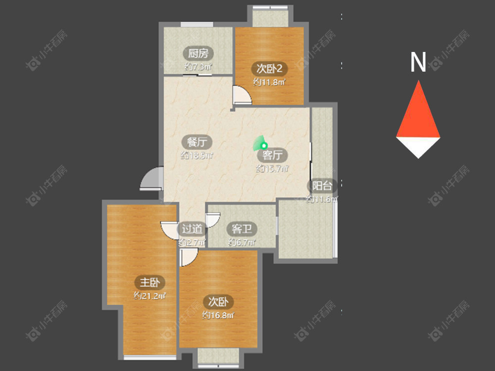 常州新城南都美域在售二手房源户型图_小牛看房