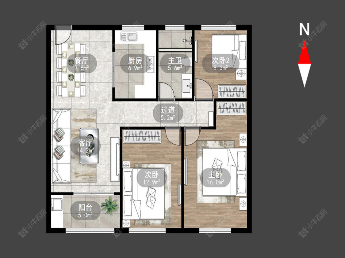尚枫澜湾房源户型图 常州尚枫澜湾在售二手房源户型图_小牛看房