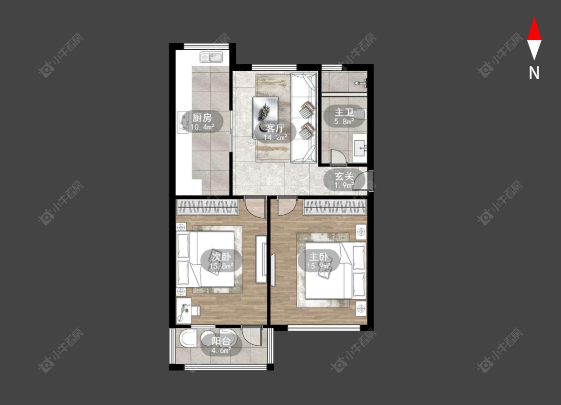 常州麻巷在售二手房源户型图_小牛看房