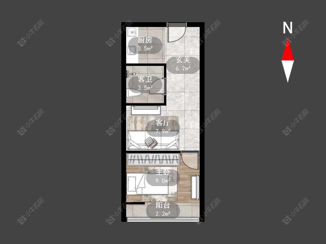 裕坤美城公馆房源户型图 常州裕坤美城公馆在售二手房源户型图_小牛看房