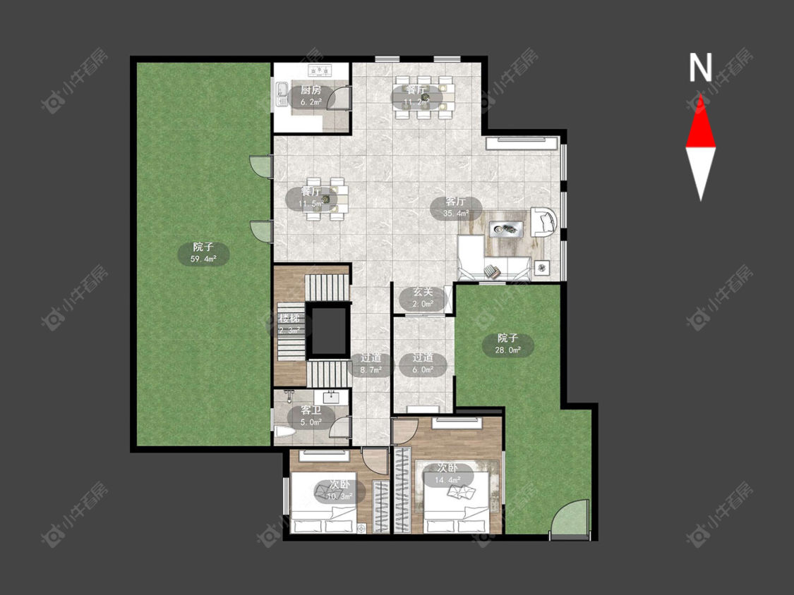 常州龙湖原山别墅区在售二手房源户型图_小牛看房