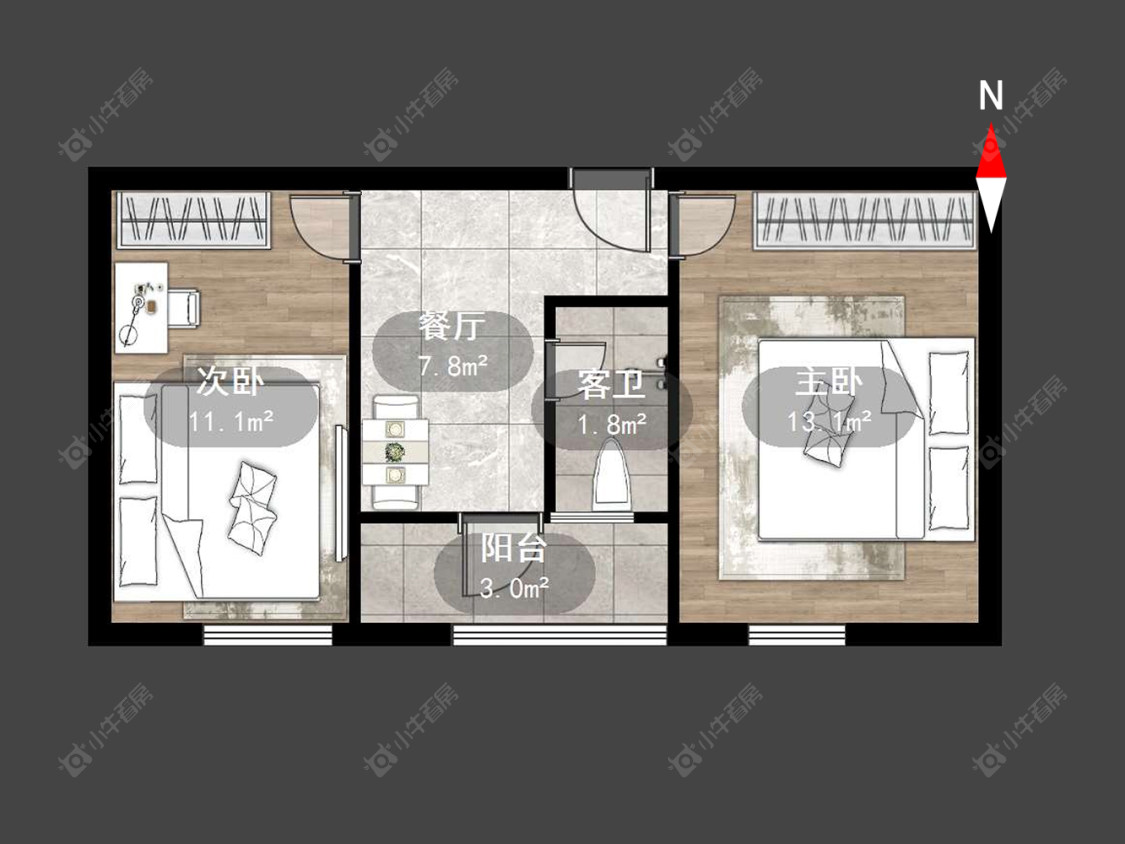 工房北区房源户型图 常州工房北区在售二手房源户型图_小牛看房