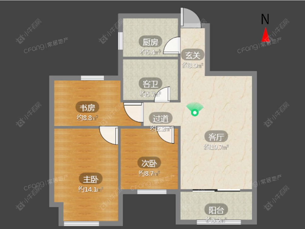 常州康桥水郡租房_康桥水郡2室2厅房源出租