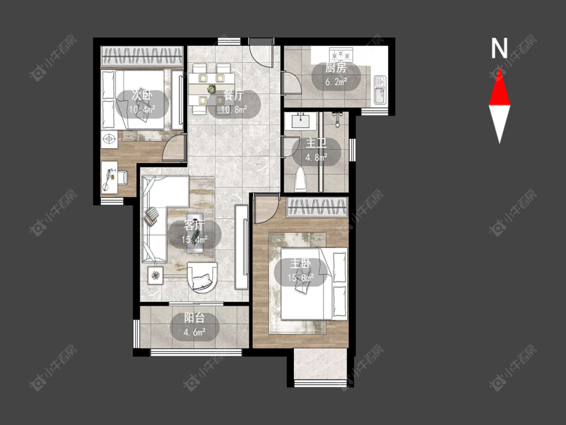 新城蓝钻苑北区房源户型图 常州新城蓝钻苑北区在售二手房源户型图_小牛看房
