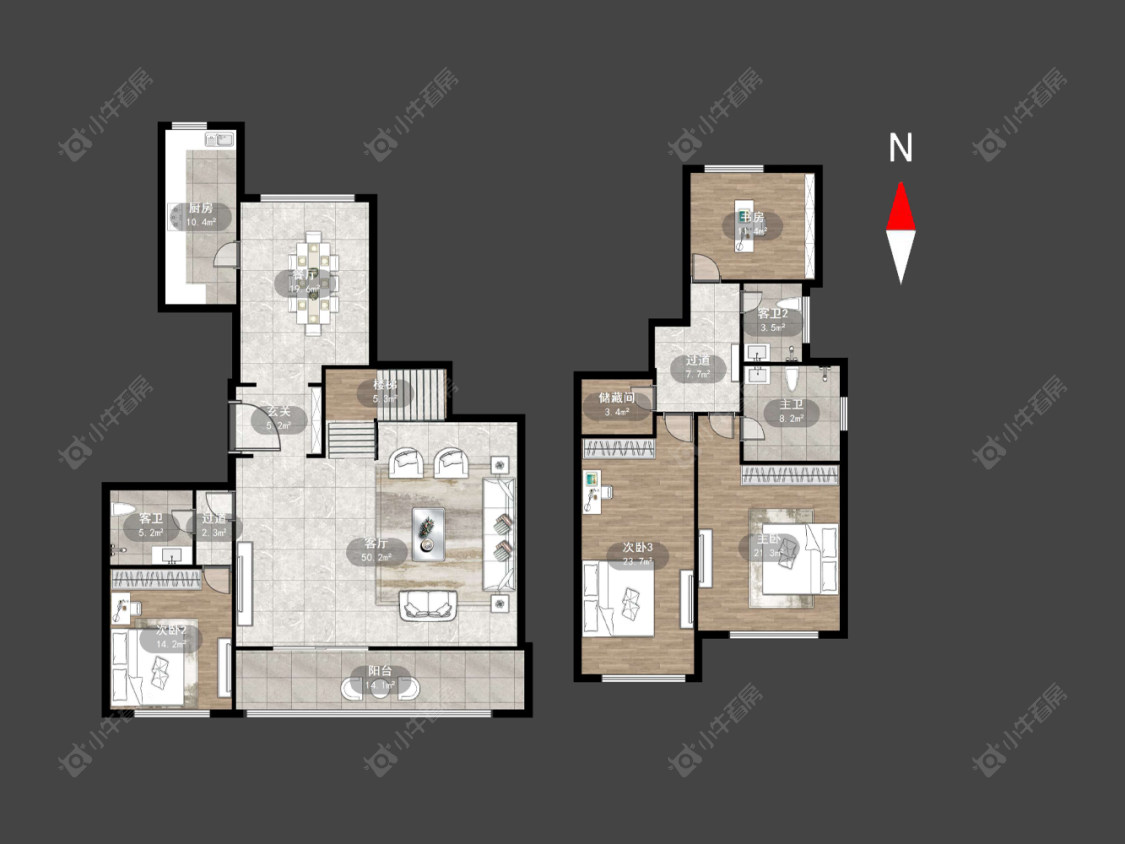 常州御庭园在售二手房源户型图_小牛看房