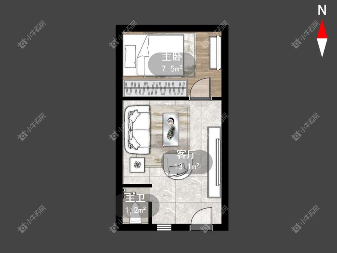 常州张家村在租房源户型图_小牛看房