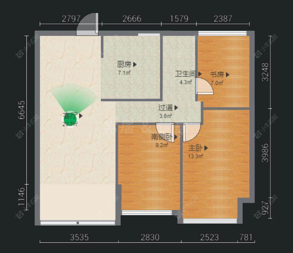 常州白马公馆在售二手房源户型图_小牛看房