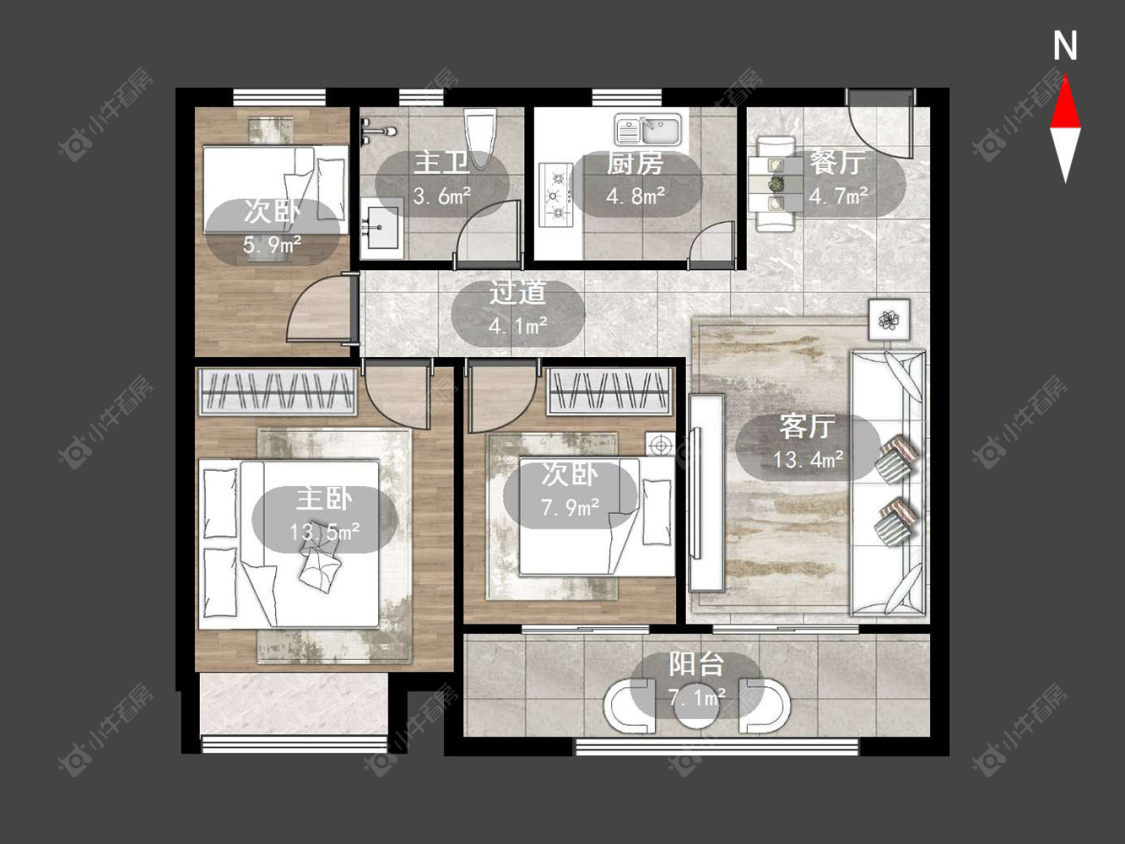 清云澜湾A区房源户型图 常州清云澜湾A区在售二手房源户型图_小牛看房