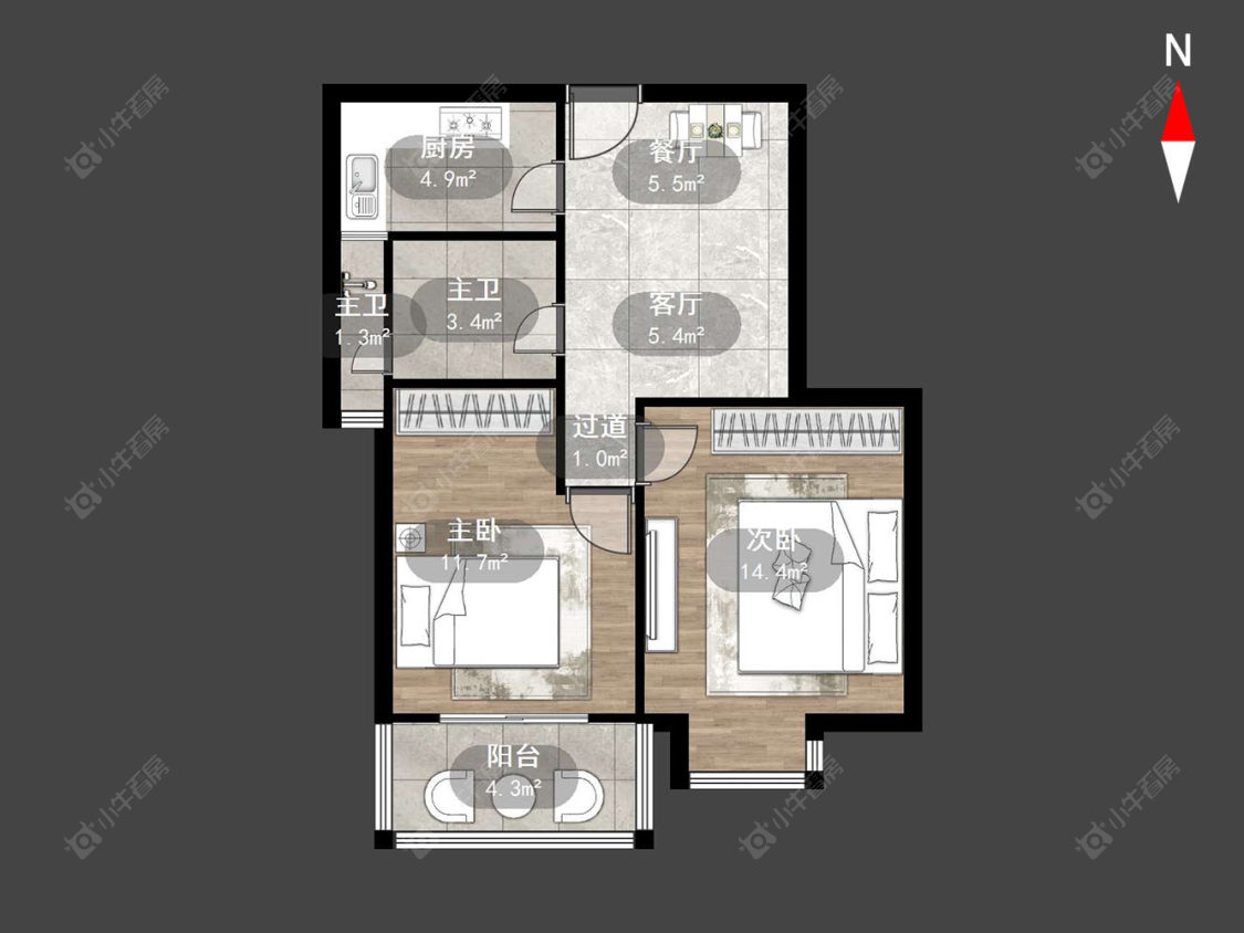 枫林雅都房源户型图 常州枫林雅都在售二手房源户型图_小牛看房