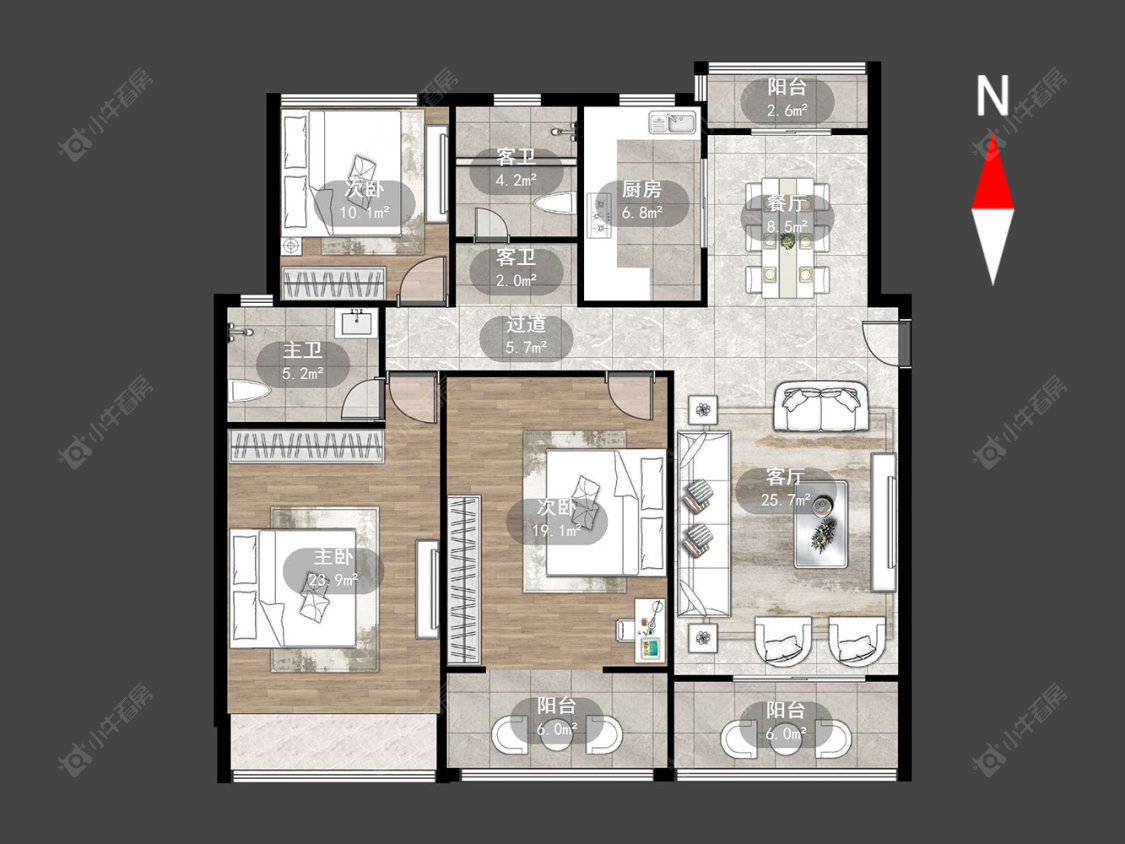 御城房源户型图 常州御城在售二手房源户型图_小牛看房