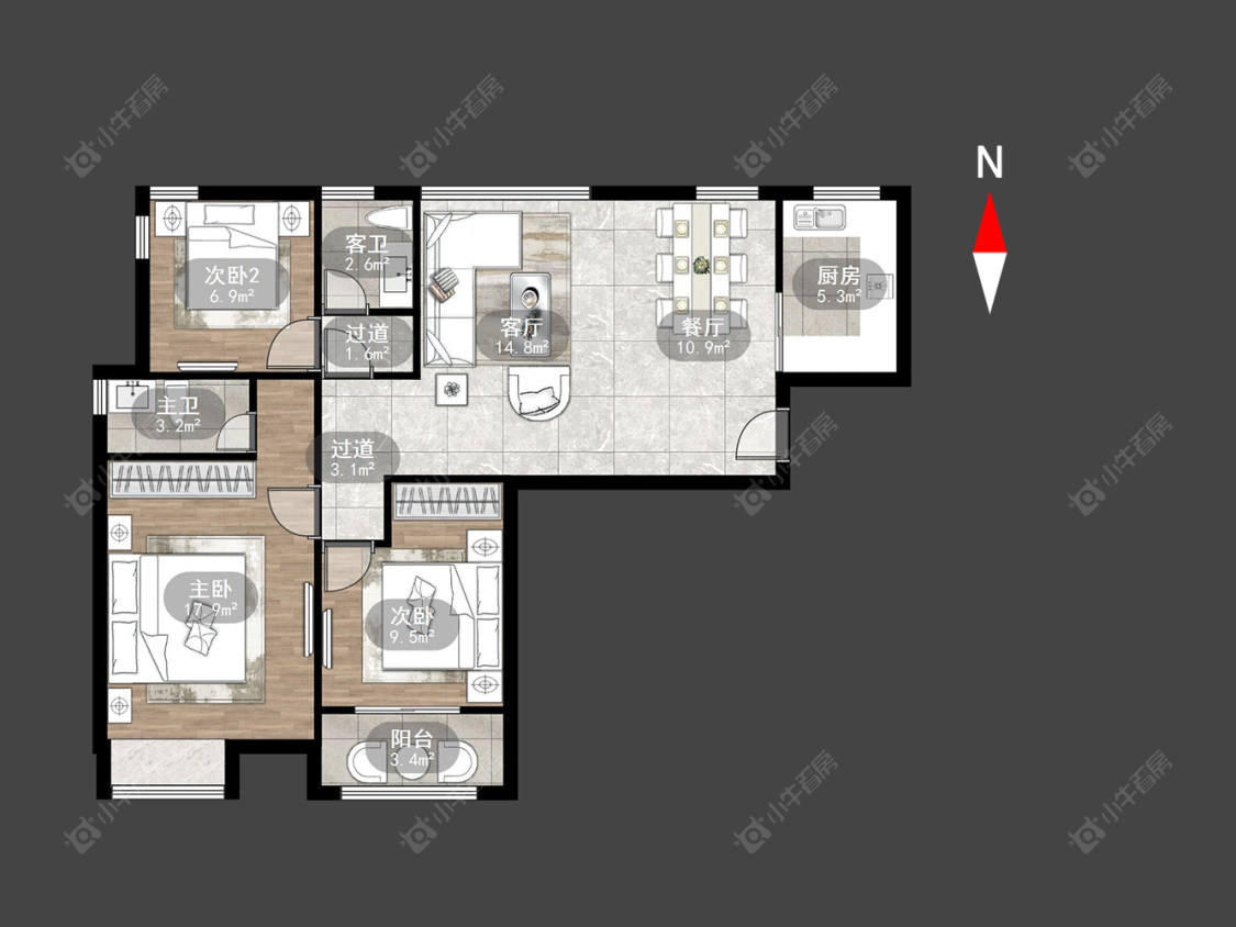 常州典雅花园在售二手房源户型图_小牛看房