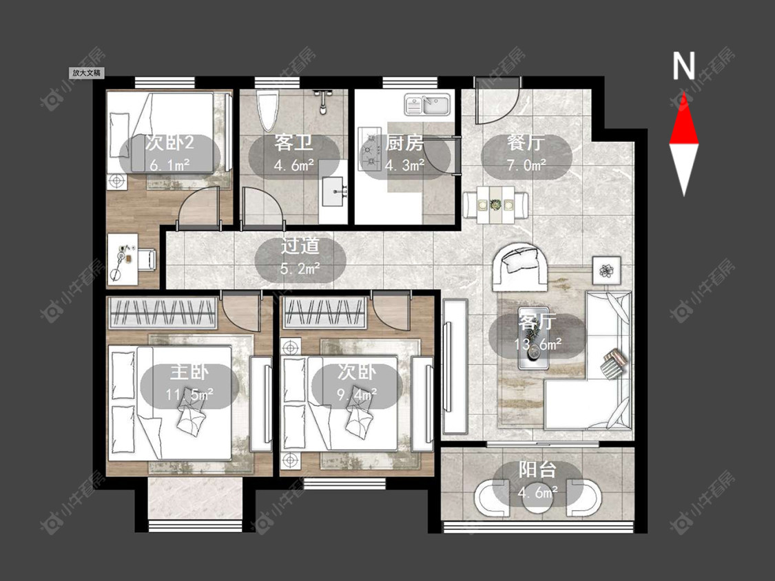 上东区房源户型图 常州上东区在售二手房源户型图_小牛看房