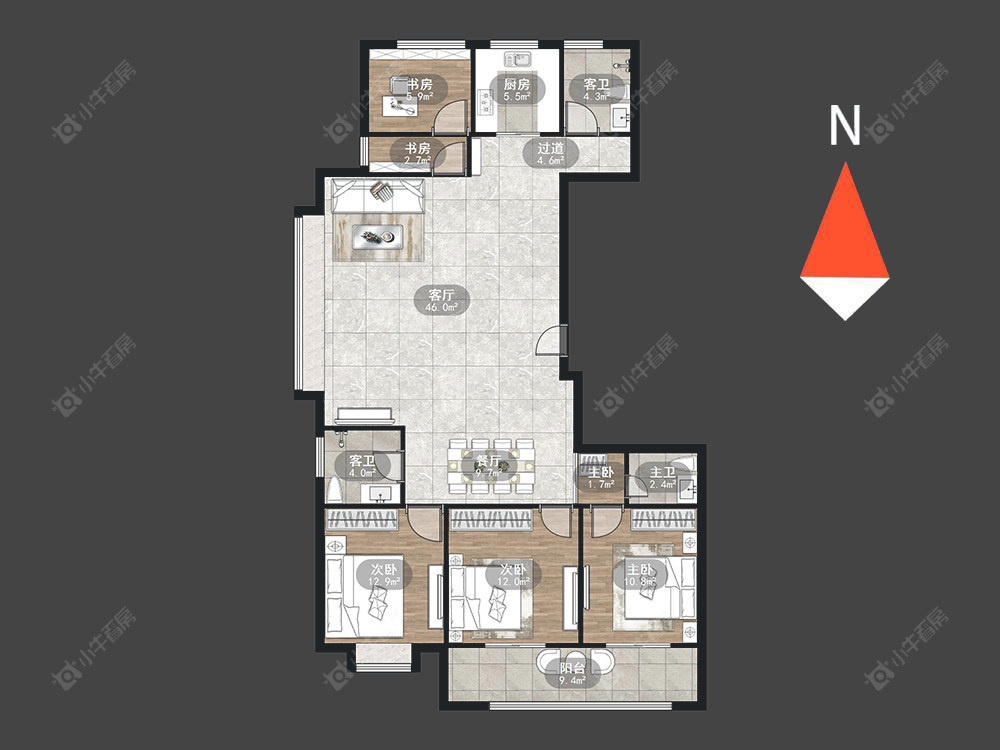 常州五星星韵城在售二手房源户型图_小牛看房