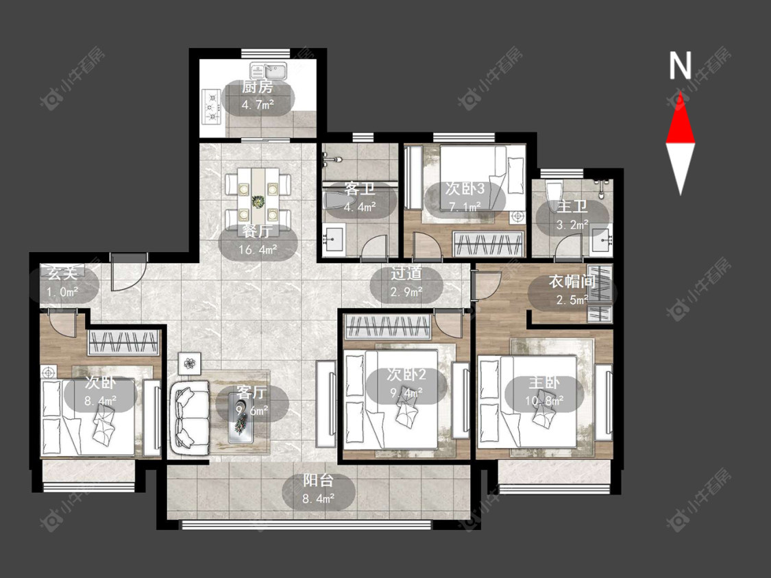 金科保利北郡花园房源户型图 常州金科保利北郡花园在售二手房源户型图_小牛看房