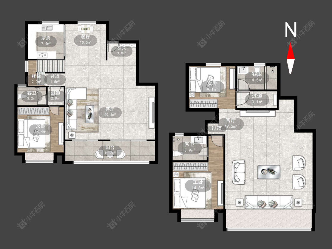 常州中海铂悦公馆在售二手房源户型图_小牛看房