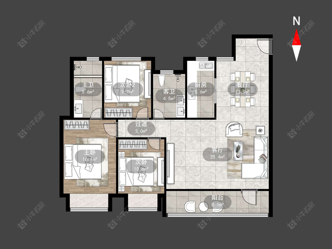 万科四季都会房源户型图 常州万科四季都会在售二手房源户型图_小牛看房