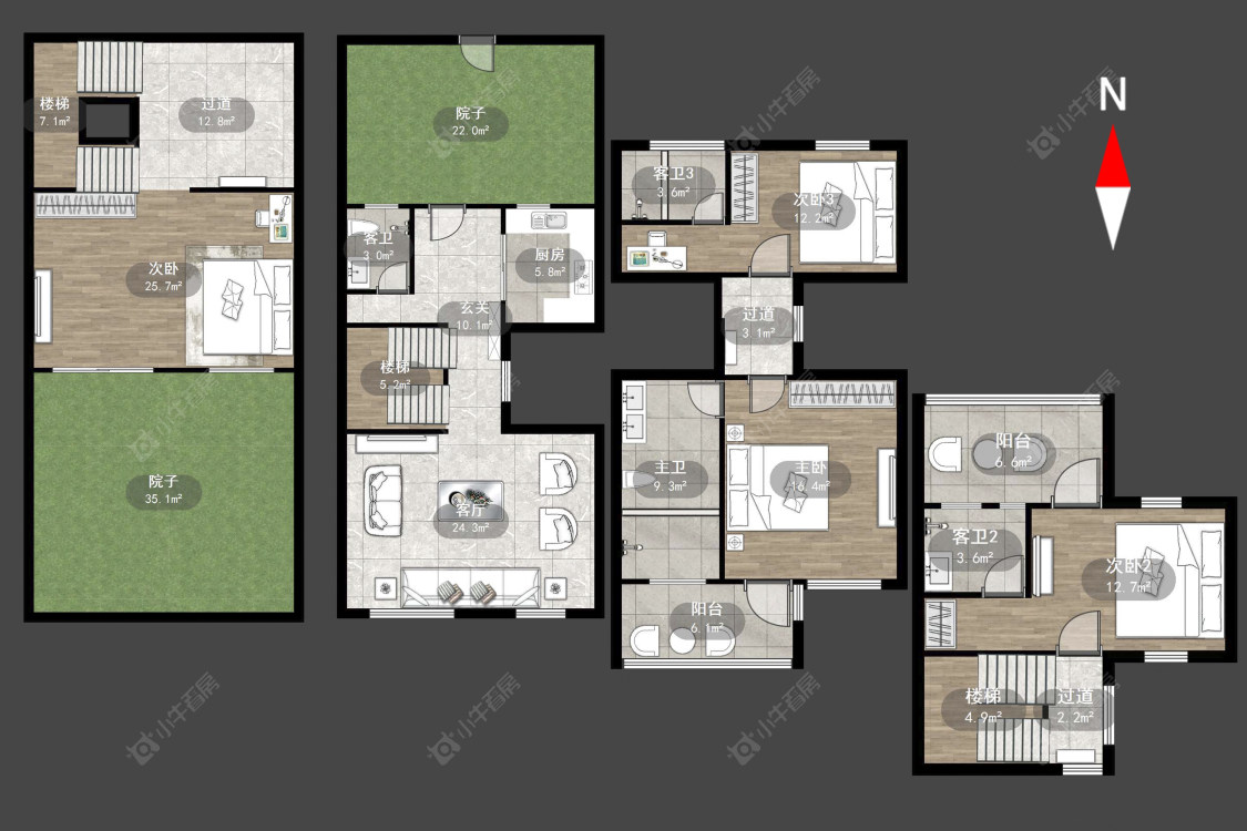 常州太湖庄园在售二手房源户型图_小牛看房