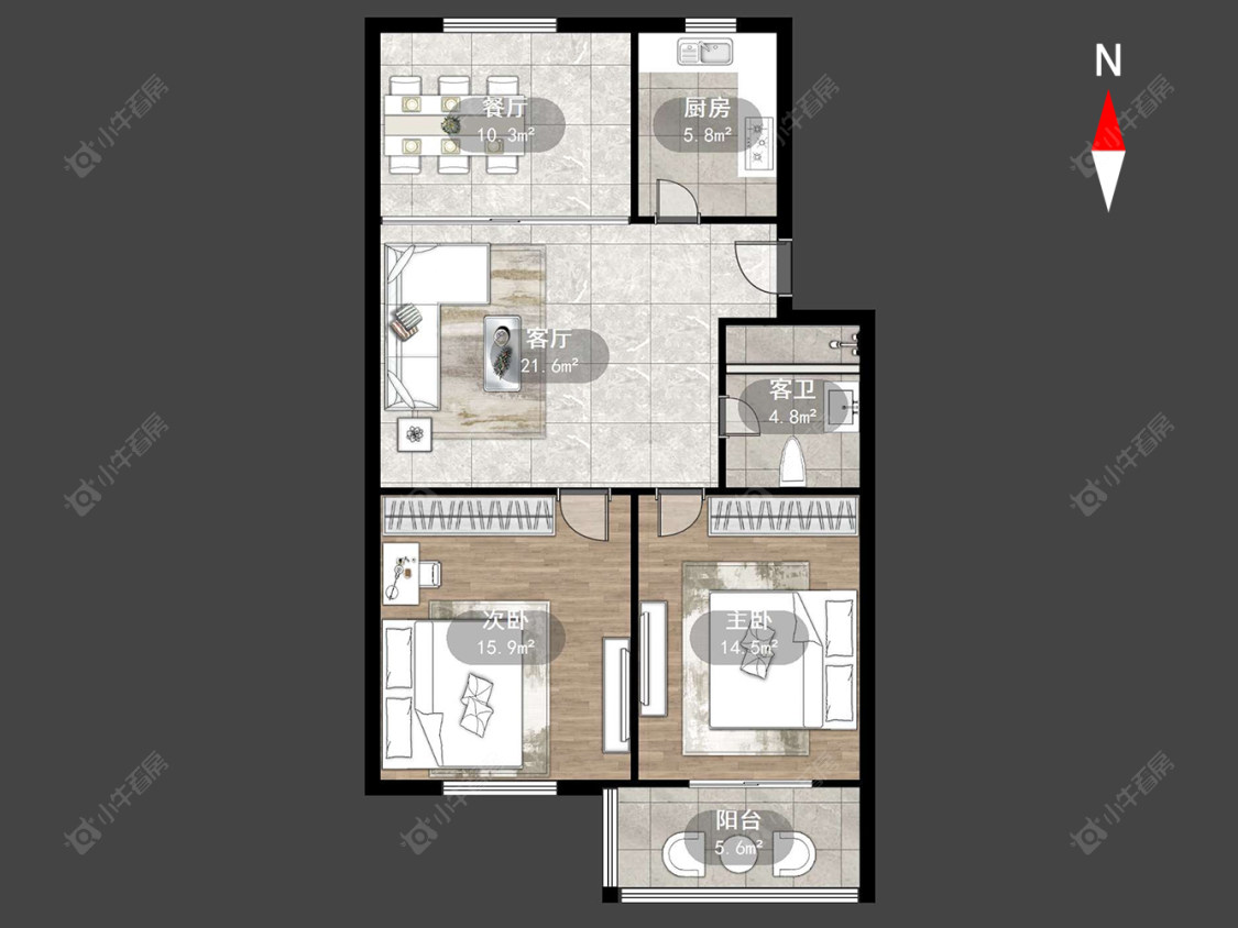 工房北区十五区房源户型图 常州工房北区十五区在售二手房源户型图_小牛看房