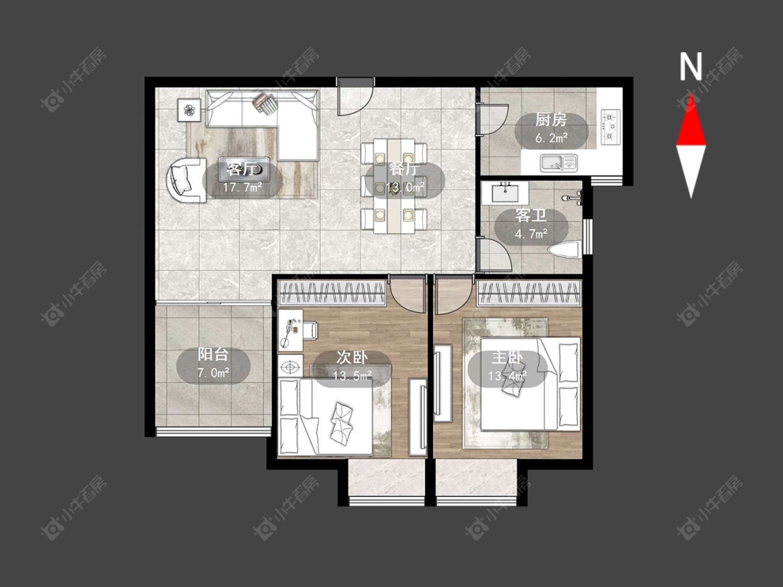 常州中央花园在售二手房源户型图_小牛看房