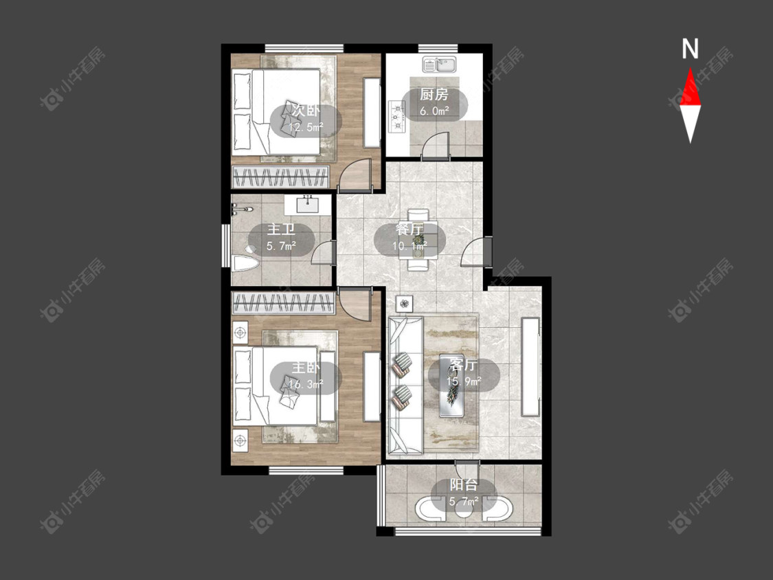 常州紫荆东苑在售二手房源户型图_小牛看房
