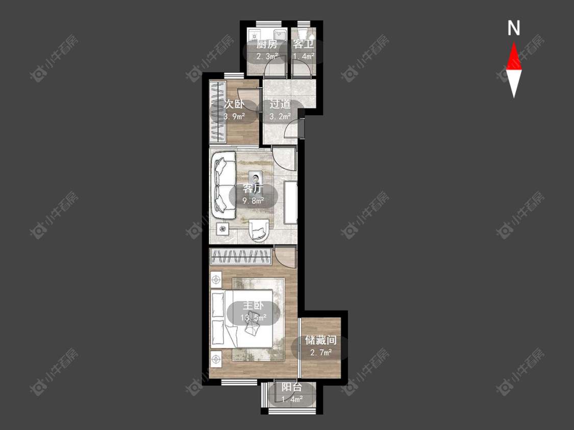 常州工房南区在售二手房房源户型图_小牛看房