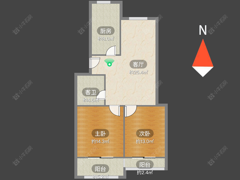 高成莱茵二期房源户型图 常州高成莱茵二期在售二手房源户型图_小牛看房