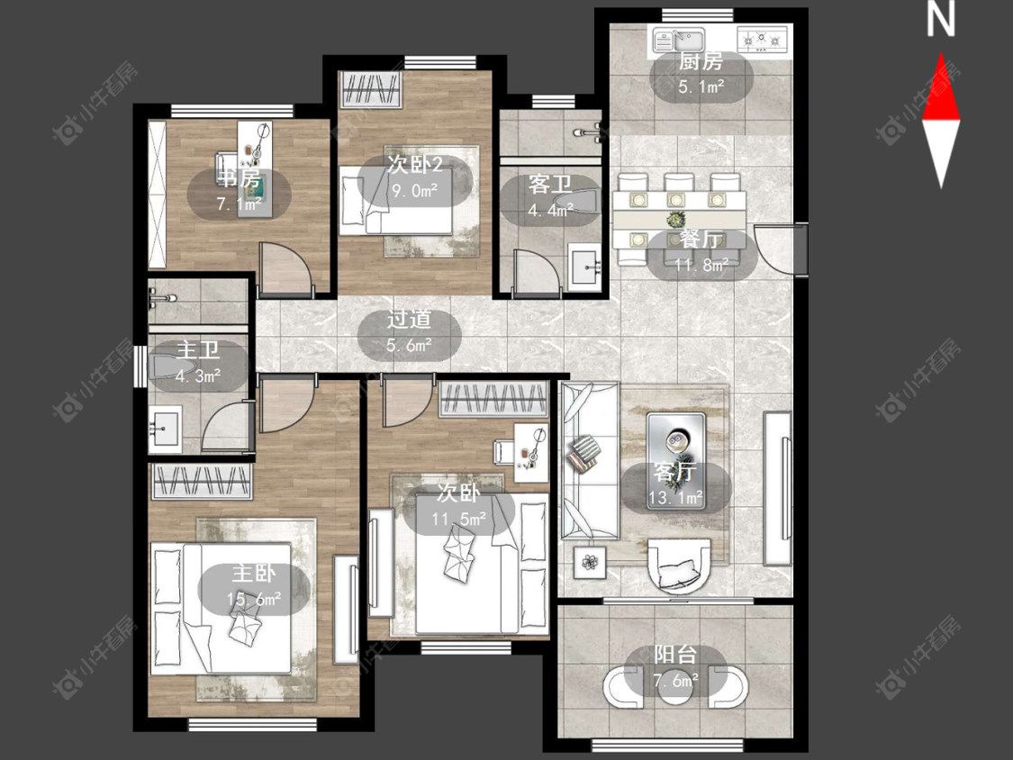 常州香溢紫郡四期在售二手房源户型图_小牛看房