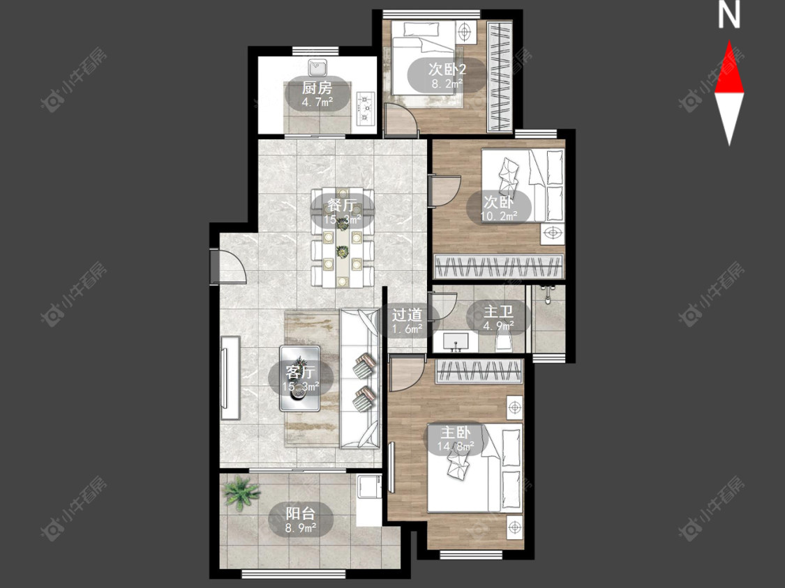 香溢紫郡三期房源户型图 常州香溢紫郡三期在售二手房源户型图_小牛看房