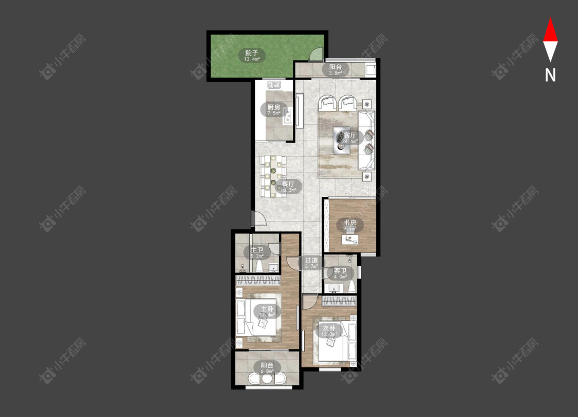 常州鹤苑新都在售二手房源户型图_小牛看房