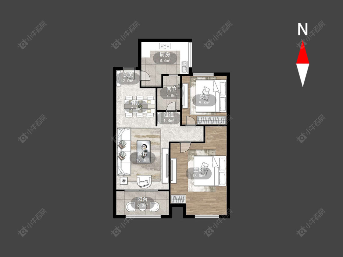 青龙苑七期房源户型图 常州青龙苑七期在售二手房源户型图_小牛看房
