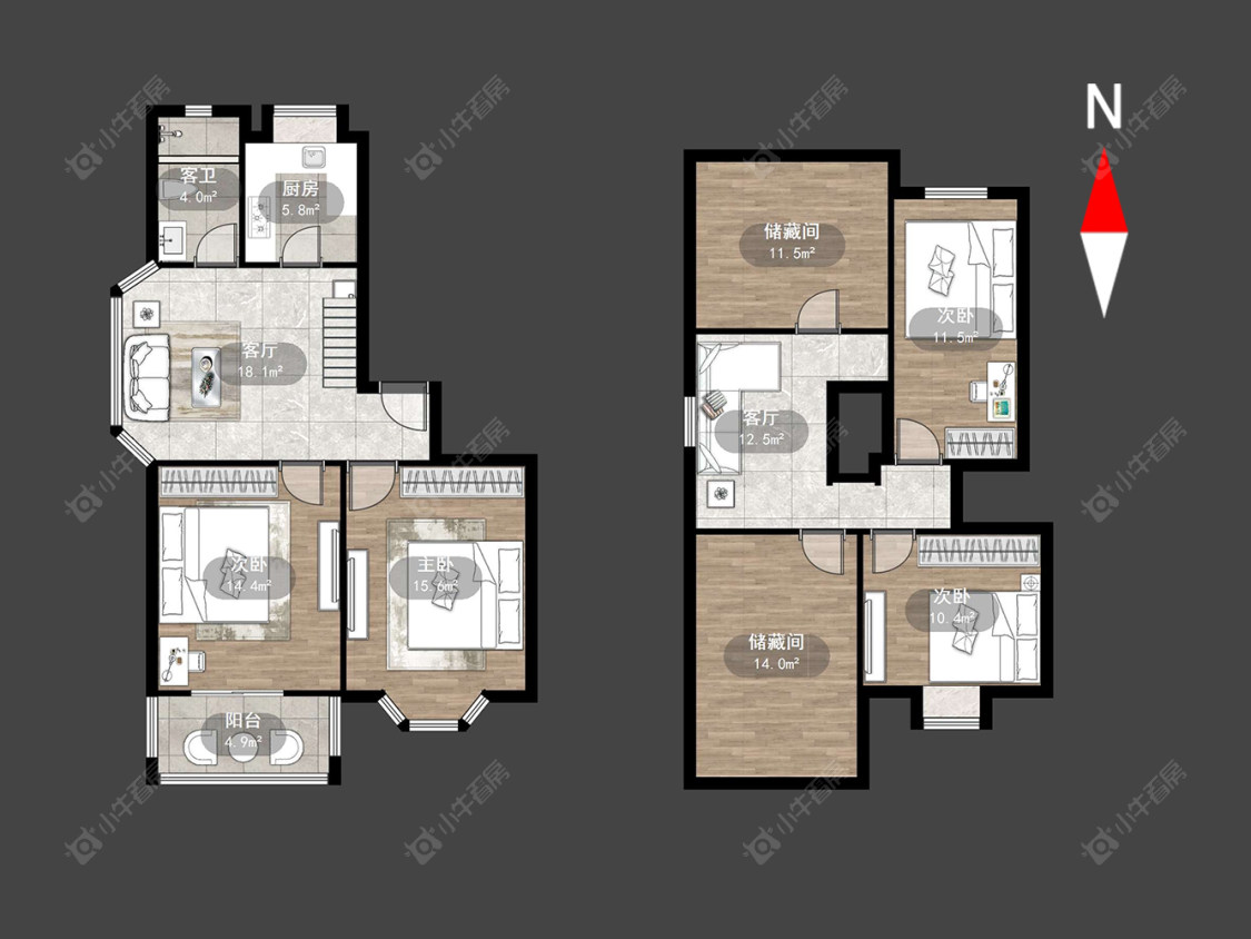 常州枫丹花园在售二手房源户型图_小牛看房