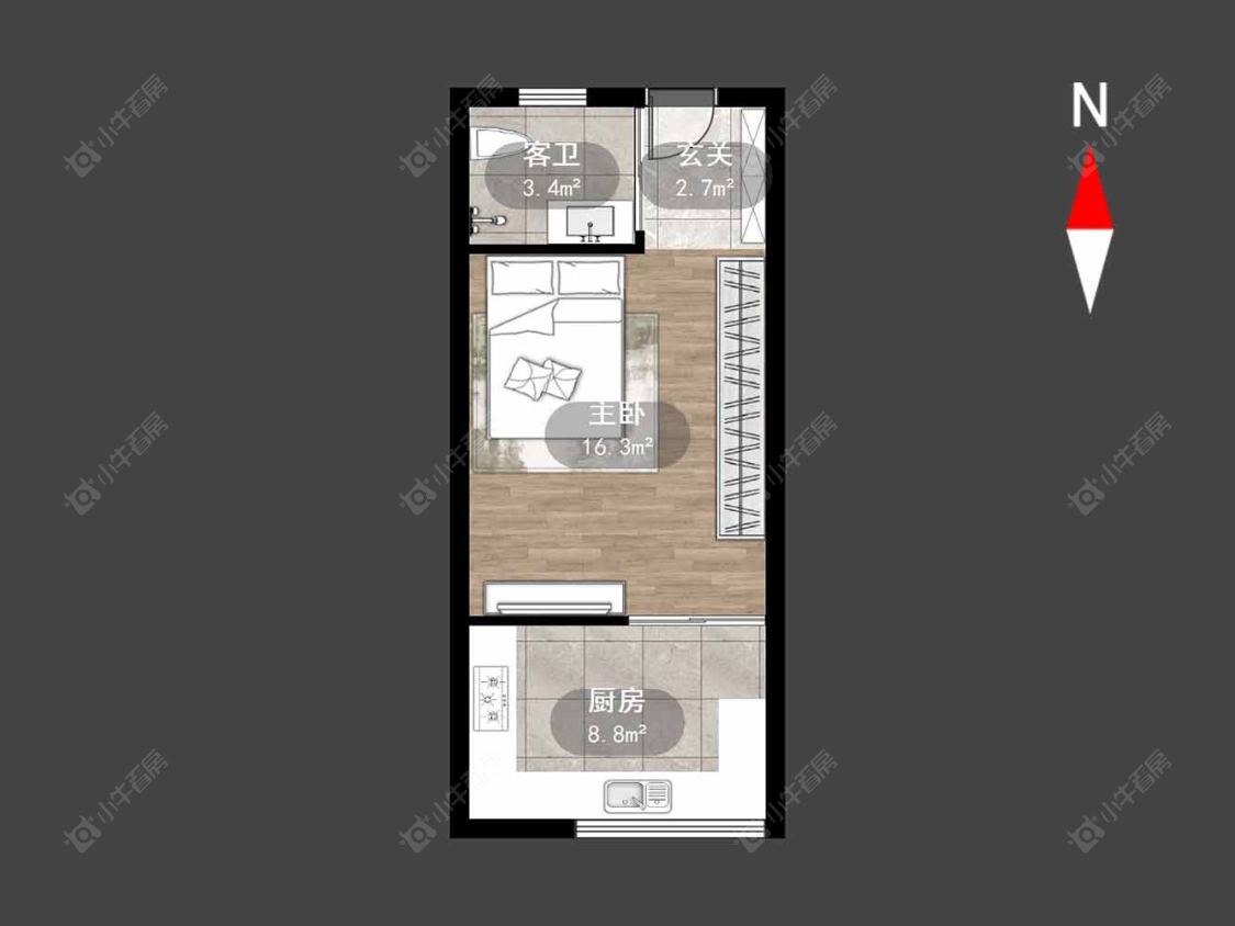 莱蒙城铂晶房源户型图 常州莱蒙城铂晶在售二手房源户型图_小牛看房