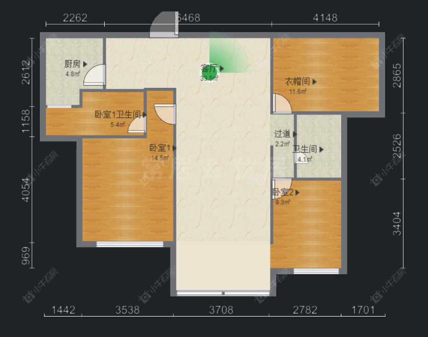 常州云山诗意在售二手房源户型图_小牛看房