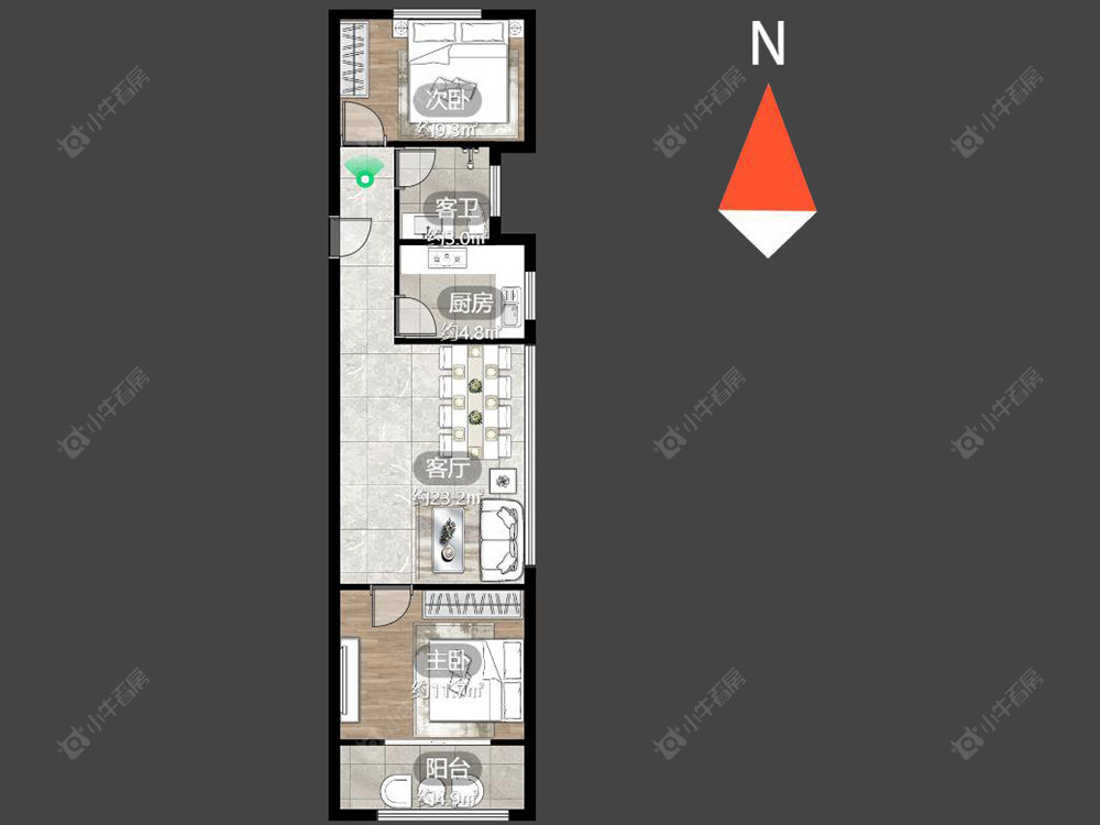 常州聚盛花园在售二手房房源户型图_小牛看房