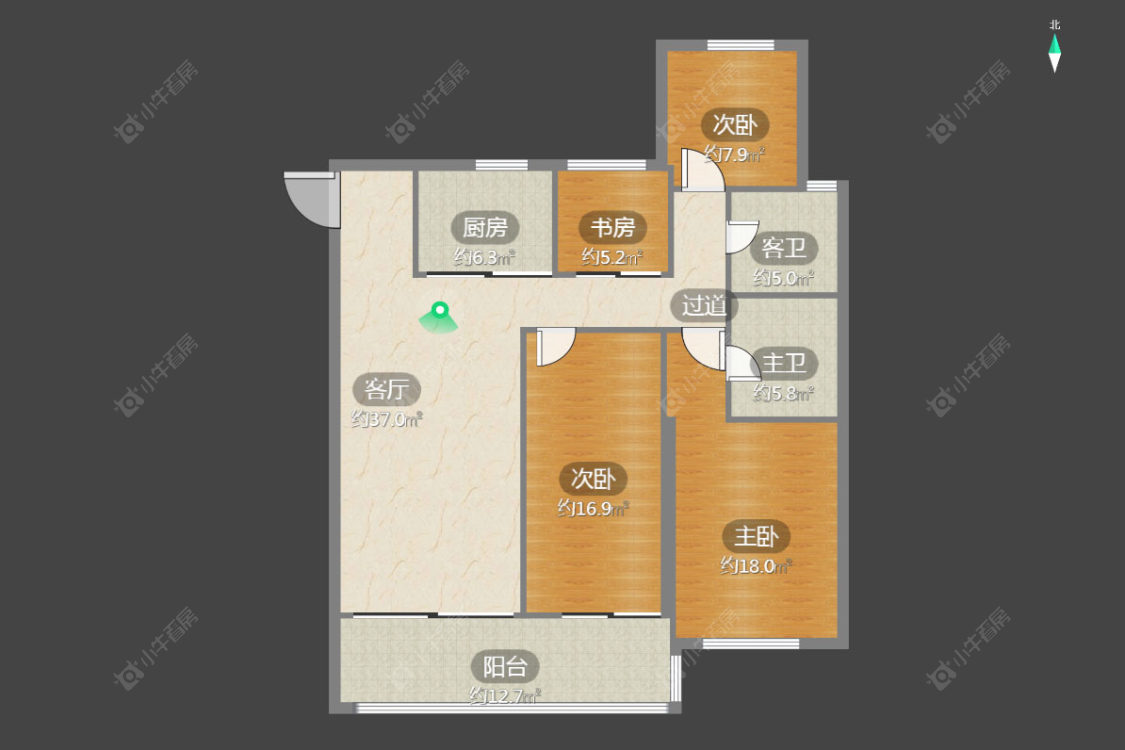 九洲新世界君玺房源户型图 常州九洲新世界君玺在售二手房源户型图_小牛看房