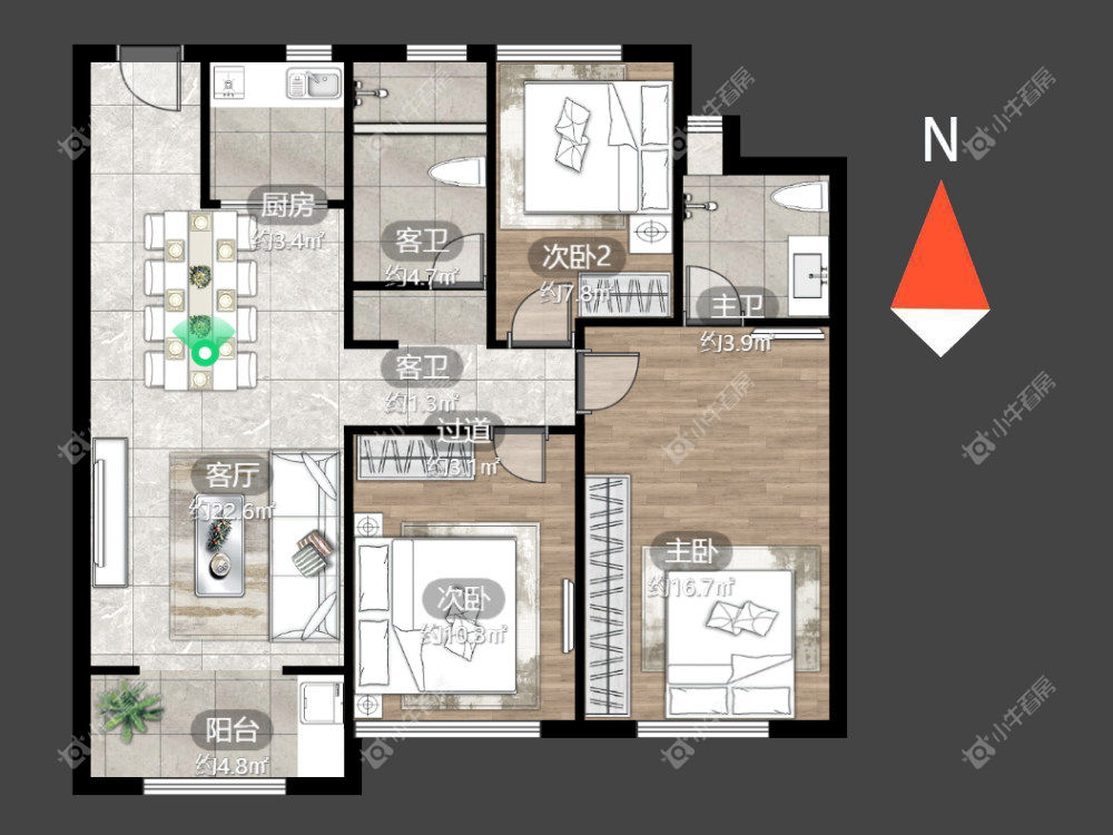 常州玉兰广场五期在租房源_小牛看房