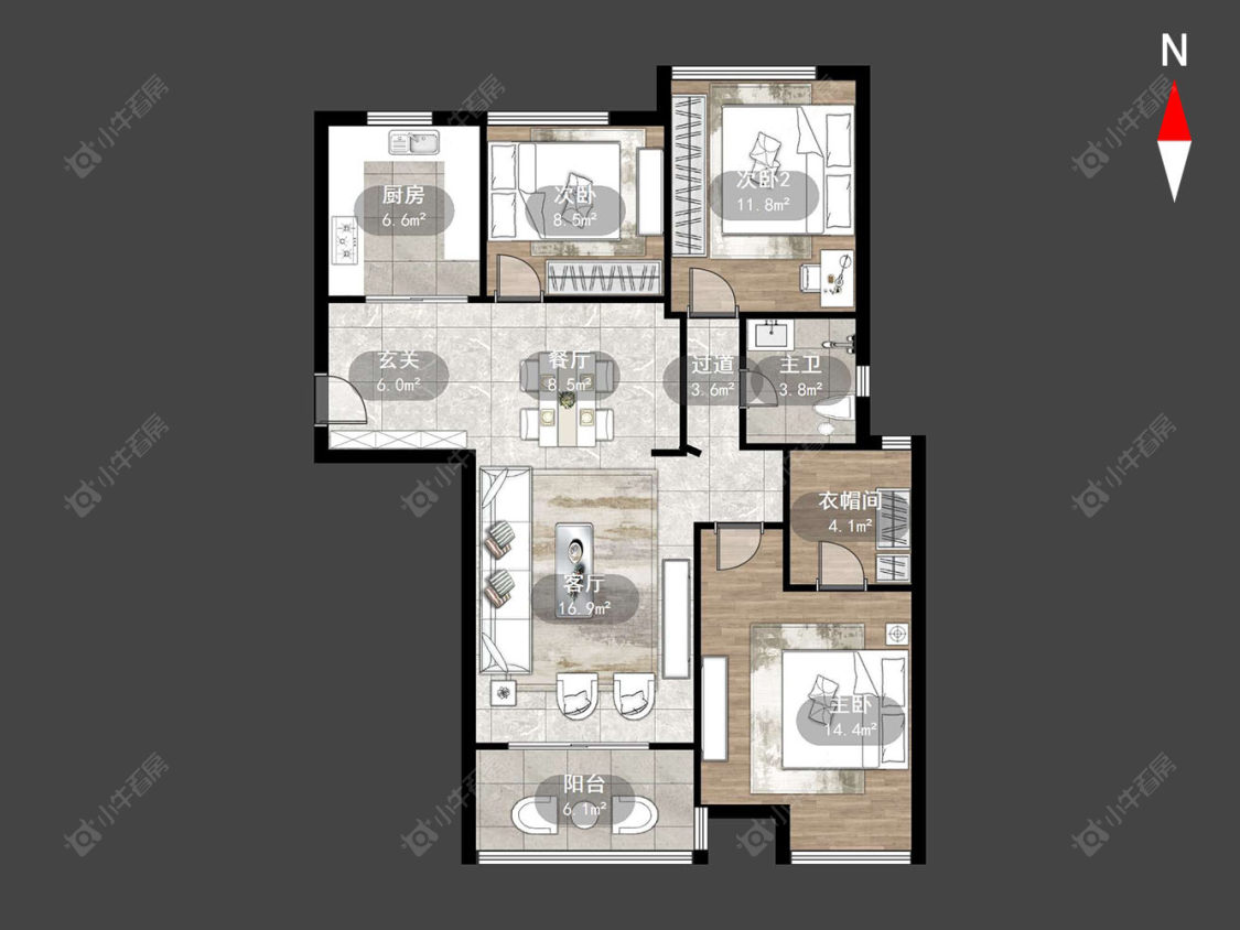保利公园九里房源户型图 常州保利公园九里在售二手房源户型图_小牛看房