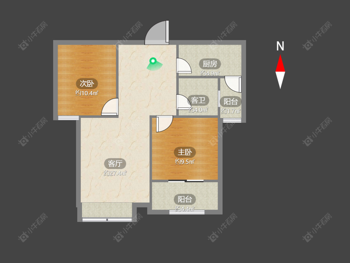 常州翡翠锦园在售二手房源户型图_小牛看房