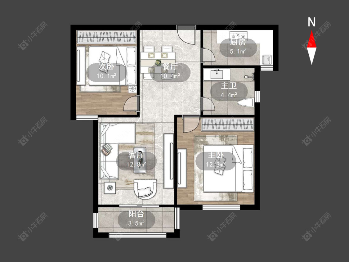 常州桂花园在售二手房源户型图_小牛看房