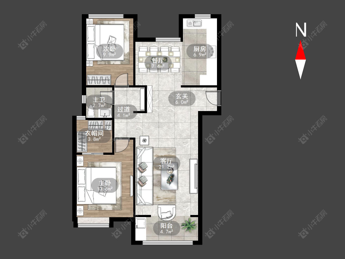 中海凤凰熙岸房源户型图 常州中海凤凰熙岸在售二手房源户型图_小牛看房