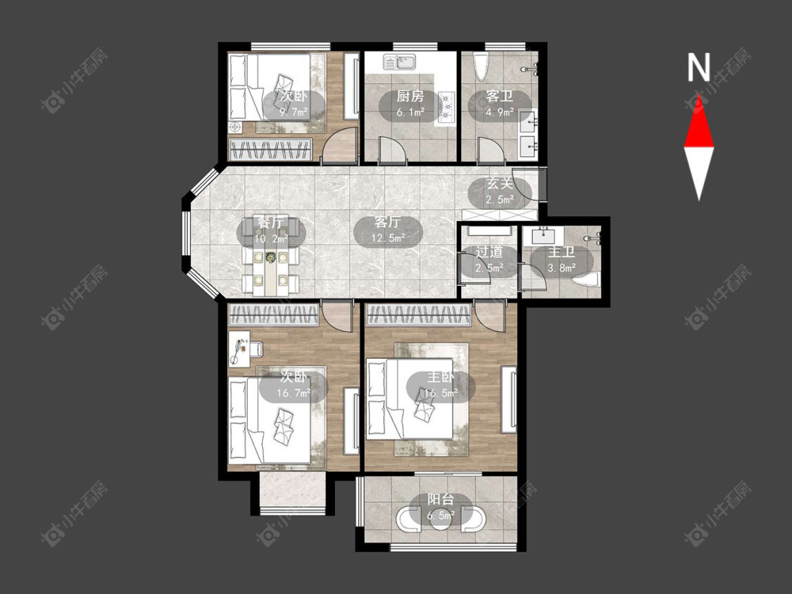 青司塘公房房源户型图 常州青司塘公房在售二手房源户型图_小牛看房